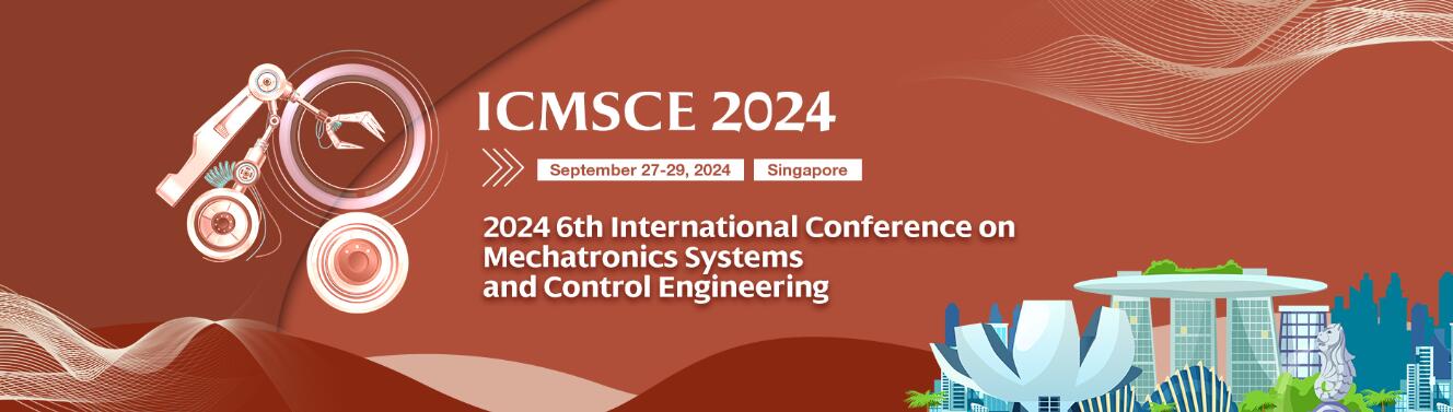 2024年第六届机械系统和控制工程国际会议