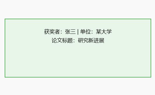 学术会议获奖的名单在哪里看