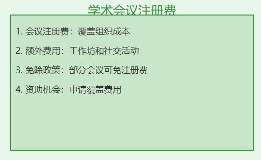 学术会议作报告还交会议费吗